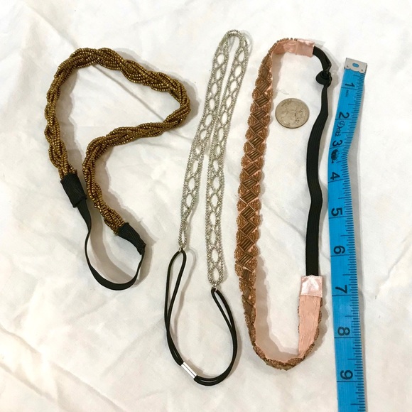 Bundle of (3) Special Occassion Beaded Headbands - Picture 2 of 6